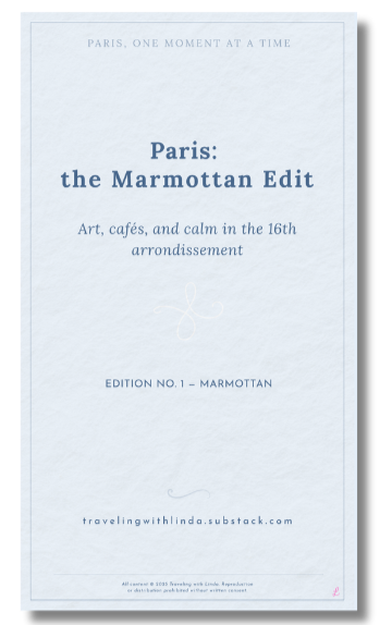 Image of signature L of Traveling with Linda